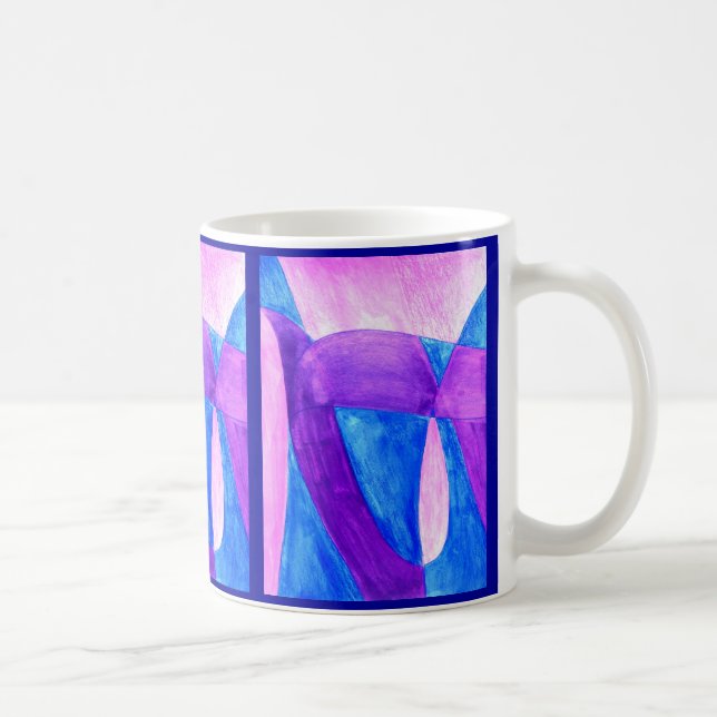 FUN in abstract background art Coffee Mug (Right)