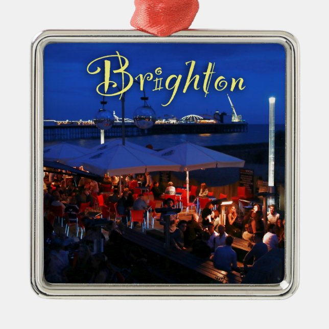 Fun in Brighton! Metal Tree Decoration (Front)