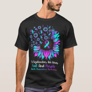 Fun In September We Wear Teal And Purple Suicide P T-Shirt