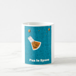 Fun in Space Vintage space poster Coffee Mug