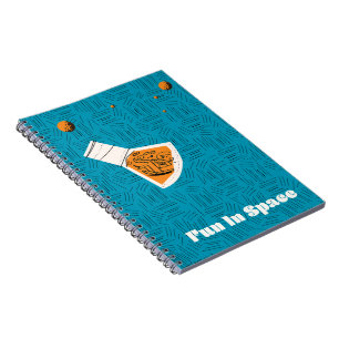 Fun in Space Vintage space poster Notebook