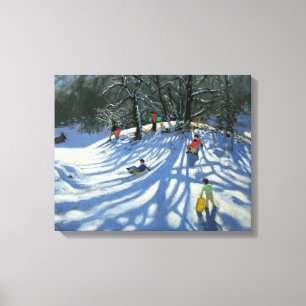 Fun in the snow Morzine France Canvas Print