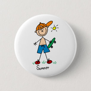 Fun In The Summer Sun Button