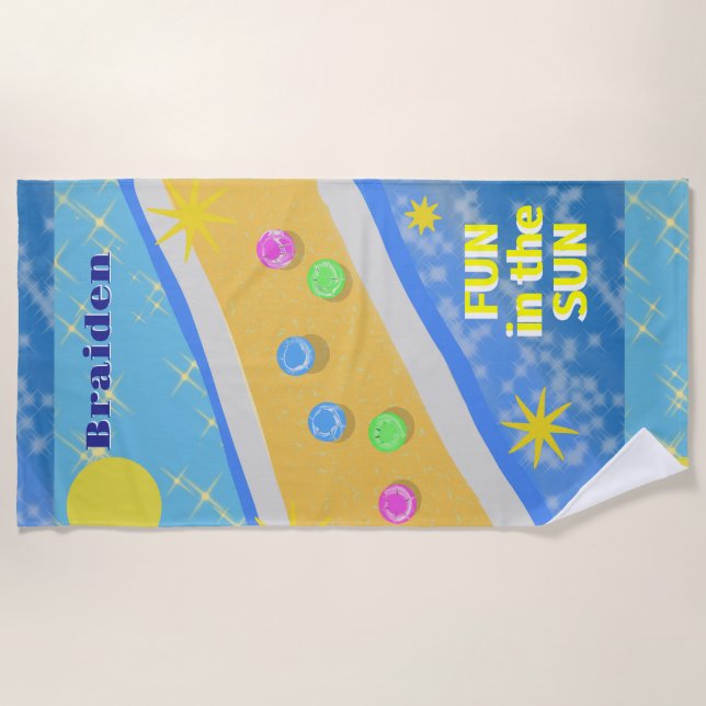 Fun in the Sun Beach Towel (Front)