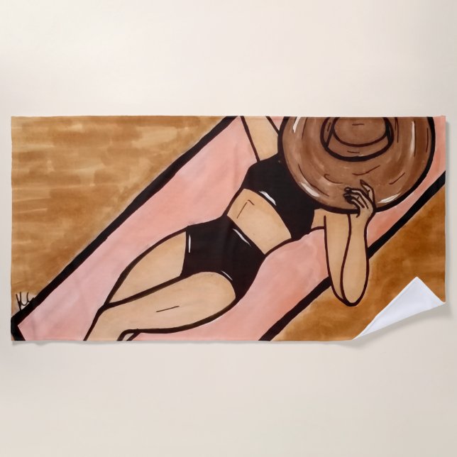 Fun in the Sun! Beach Towel (Front)