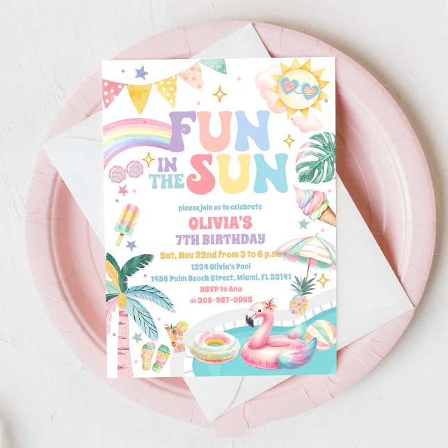 Fun in the Sun Birthday Invitation (Creator Uploaded)
