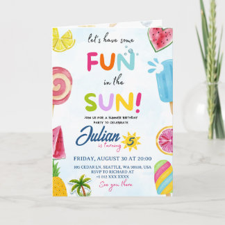 fun in the sun card