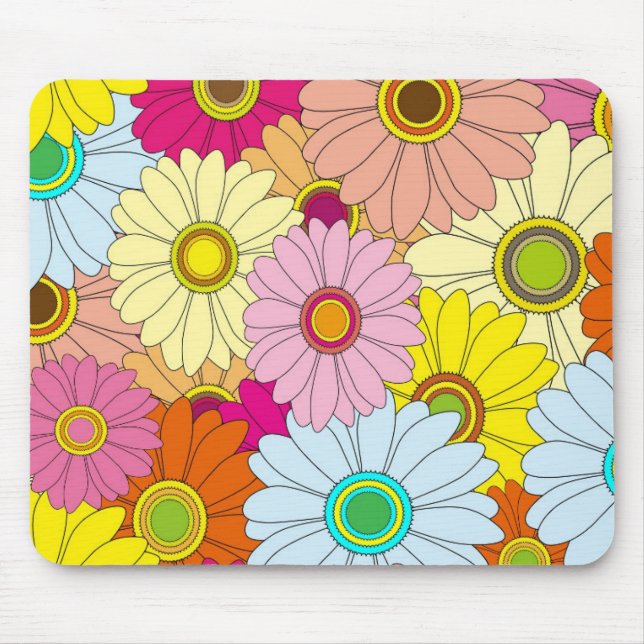 Fun in the Sun Daisies Mouse Mat (Front)