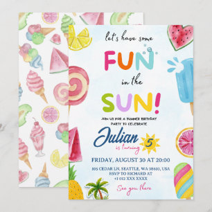 fun in the sun invitation