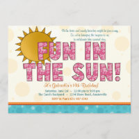 Fun in the Sun Invitation