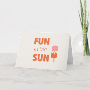 fun in the sun. Invitations & Greeting Cards