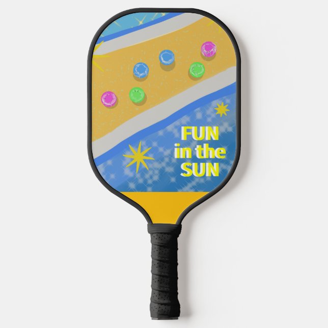 Fun in the Sun Personalised Pickleball Paddle (Front)