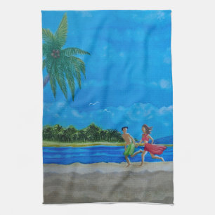 Fun in the Sun Run Tea Towel