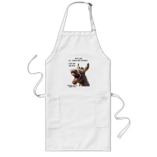 Fun Inspirational Bible Quote Balaam's Donkey Long Apron