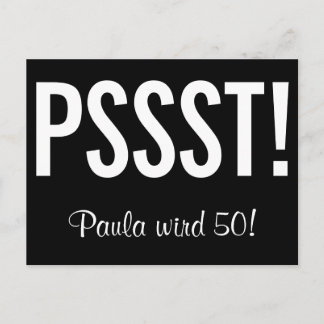 Fun invitation as a postcard