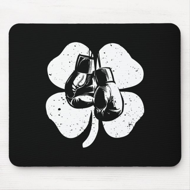 Fun Irish Boxing Shamrocks Costume St Patrick's Da Mouse Mat (Front)