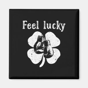 Fun Irish Feel Lucky Boxing Shirt St Patrick's Day Magnet