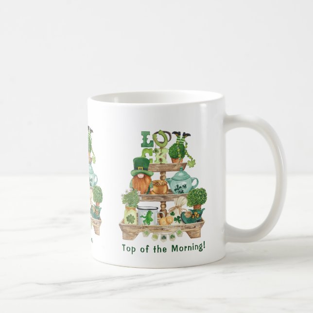 Fun Irish Knickknack Stand Custom St Patrick's Day Coffee Mug (Right)