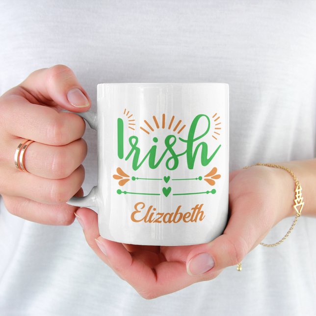Fun Irish Pride Monogram Coffee Mug (Creator Uploaded)