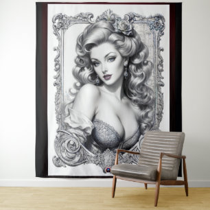 Fun Is My Middle Name AI Concept Art by Xzendor7 Tapestry