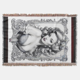 Fun Is My Middle Name AI Concept Art by Xzendor7 Throw Blanket