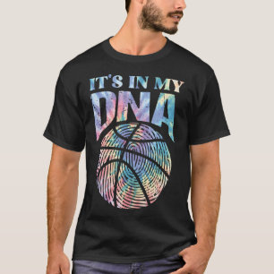 Fun It's In My DNA Girls Basketball Lover Basketba T-Shirt