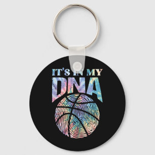 Fun It's In My Dna Girls Bysketbyll Lover Bysketby Key Ring