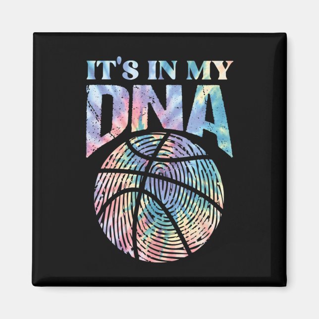 Fun It's In My Dna Girls Bysketbyll Lover Bysketby Magnet (Front)