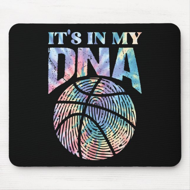 Fun It's In My Dna Girls Bysketbyll Lover Bysketby Mouse Mat (Front)