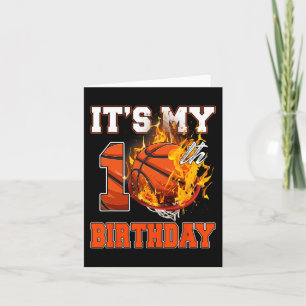Fun It's My 10th Birthday 10 Years Old Basketball  Card