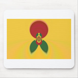 Fun Jamaican Raster Gift Colours Mouse Mat