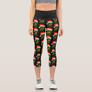Fun JESUS IS FOR LIFE Christmas Capri Leggings