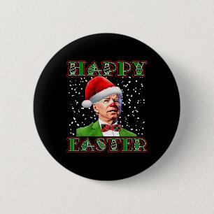 Fun Joe Biden Christmas Confused Easter Biden  6 Cm Round Badge