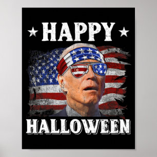 Fun Joe Biden Happy Halloween Confused th of July Poster