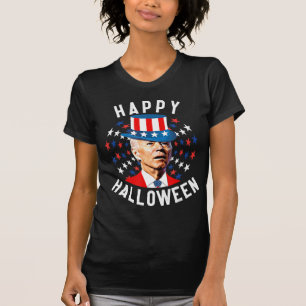 Fun Joe Biden Happy Halloween For Fourth Of July F T-Shirt