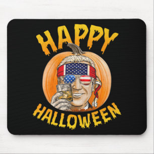 Fun Joe Biden Pumpkin Happy Halloween Confused th Mouse Mat
