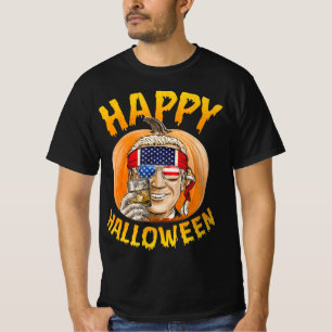 Fun Joe Biden Pumpkin Happy Halloween Confused th T-Shirt