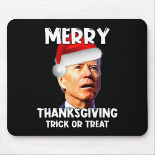 Fun Joe Biden Santa Hat Merry Thanksgiving Christm Mouse Mat