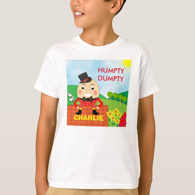 Fun Jolly Humpty Dumpty Cute Personalised T-Shirt (Front)