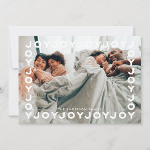 Fun Joy Joy Joy Frame Christmas Holiday Card