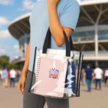 Fun Joyful fashion clear bag to take every where