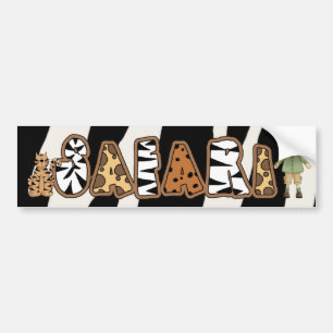 Fun Jungle Safari Bumper Sticker