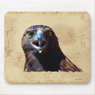 Fun Juvenile Bald Eagle Bad Attitude Wildlife Mouse Mat