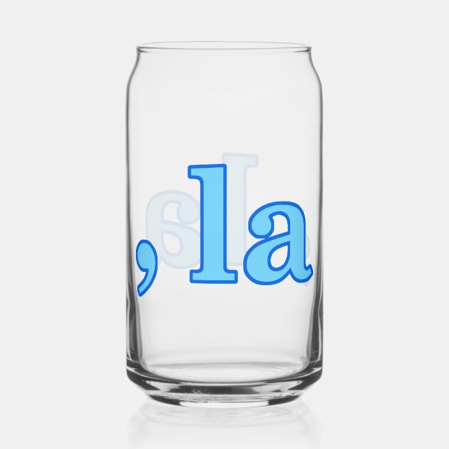 Fun Kamala Harris Comma La Can Glass (Front)