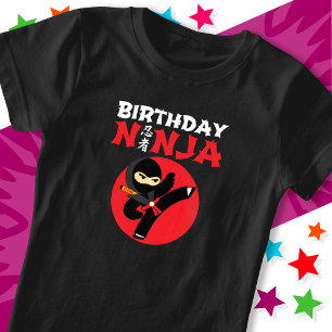 Fun Karate Party Kids Martial Arts Birthday Ninja T-Shirt
