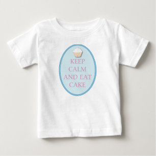 Fun Keep Calm and Eat Cake T Shirt