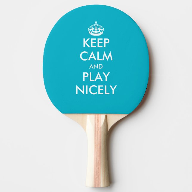 Fun Keep calm table tennis ping pong paddle (Front)