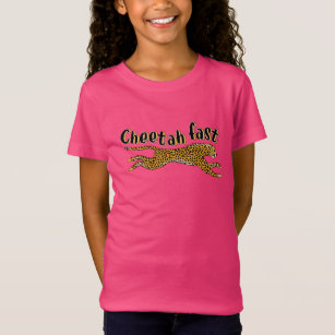 Fun Kids Cheetah Fast Jungle Cat Animal T-Shirt