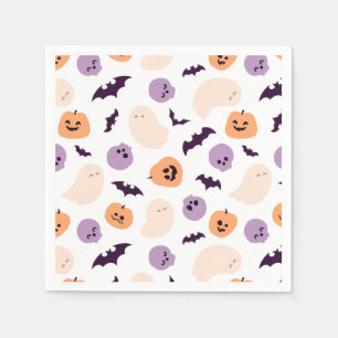 Fun Kids Halloween Pattern Napkin