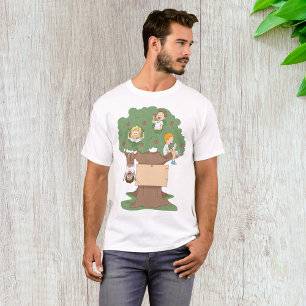 Fun Kids Playing in Apple Tree  T-Shirt